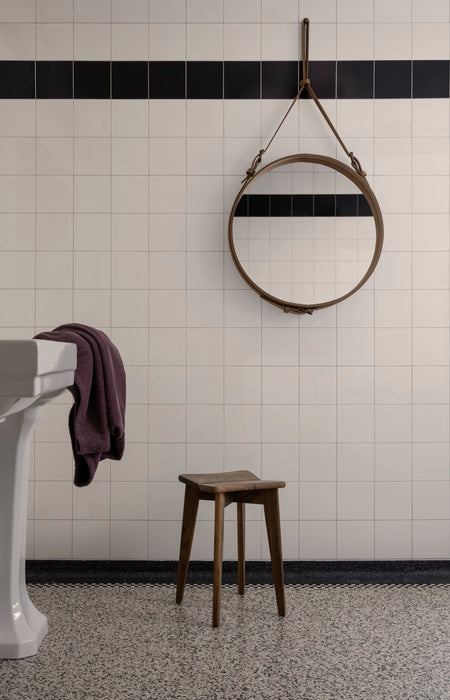 Mirror round leather CIRCULAIRE J. Adnet Gubi