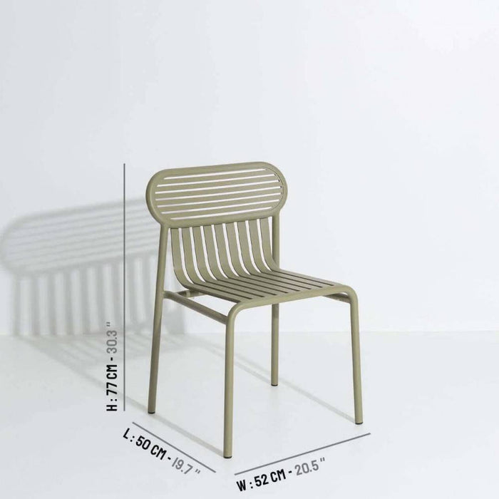 WEEKEND garden chair without armrests by Petite Friture 