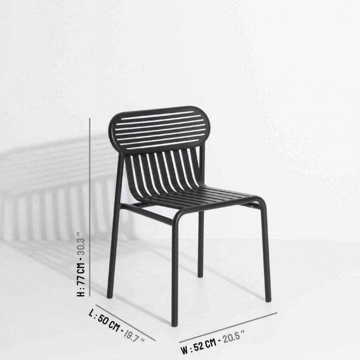 WEEKEND garden chair without armrests by Petite Friture 