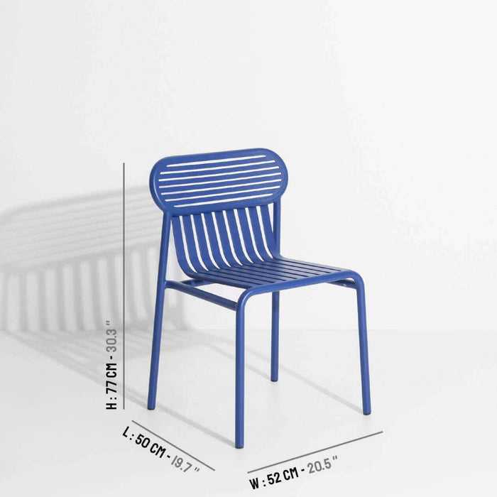 WEEKEND garden chair without armrests by Petite Friture 